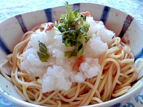 大根おろし梅スパゲティ